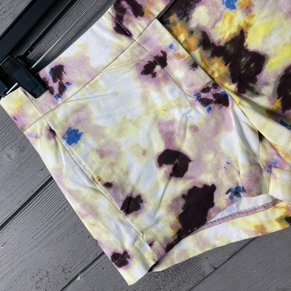 J. Crew Stretch Watercolor Shorts Sz 0 Summer Beach Preppy Style Chic Feminine - Picture 3 of 9